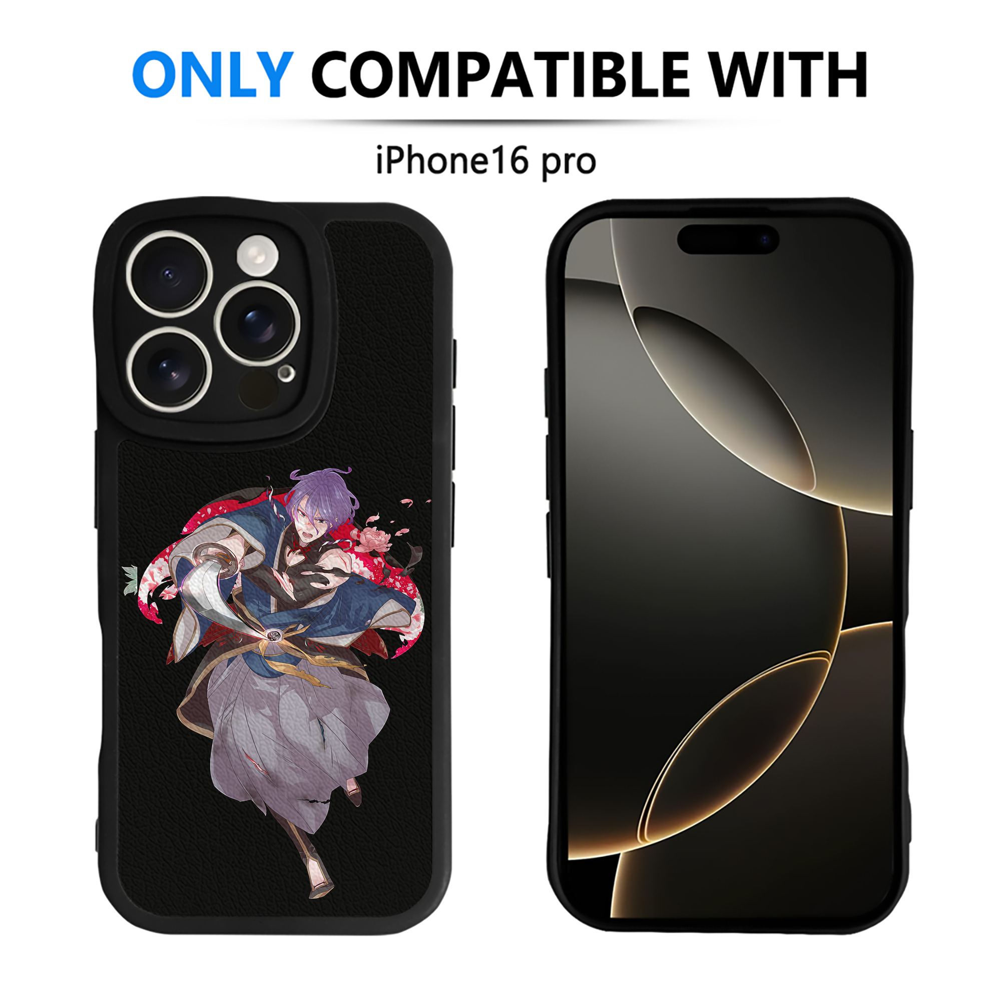 （画像用） 刀剣乱舞 Touken Ranbu 【iPhone 16シリーズ対応】シリコンスマホケース（レザー調） 材質：シリコン